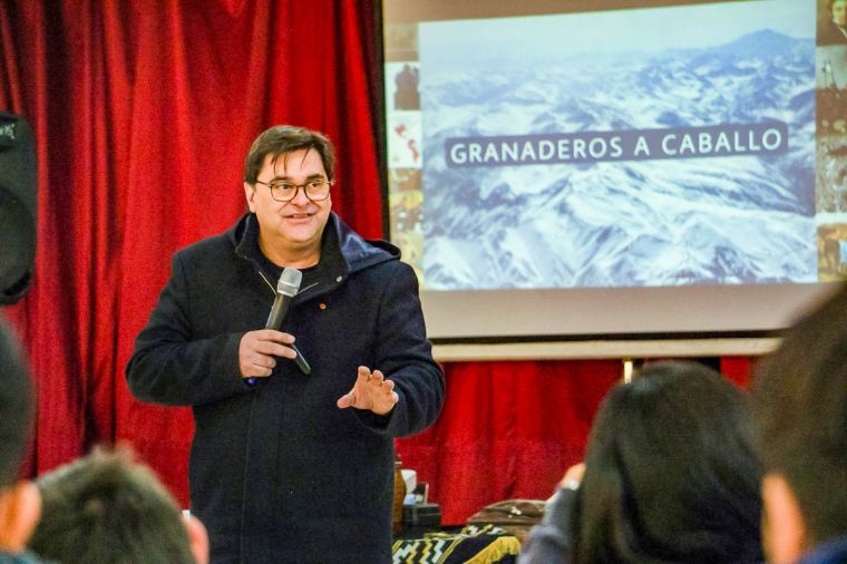 El comunicador Juanjo Vargas visitó Monte Cristo durante la Semana Sanmartiniana